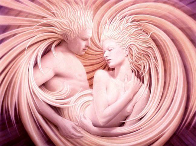 illustrazione rosa di 2 amanti che si approcciano a praticare una tecnica per stimolare il punto G